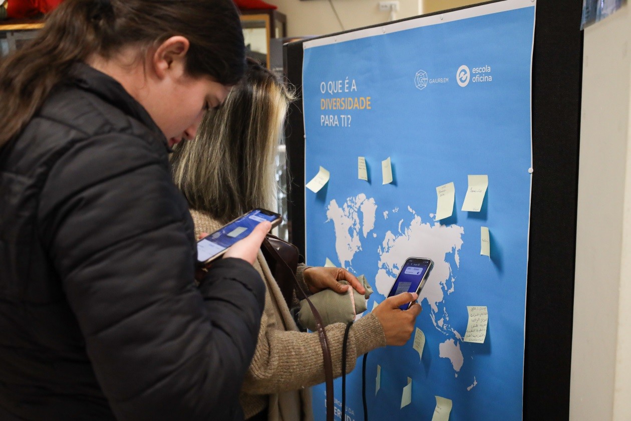 Mural interativo assinalou Mês da Diversidade