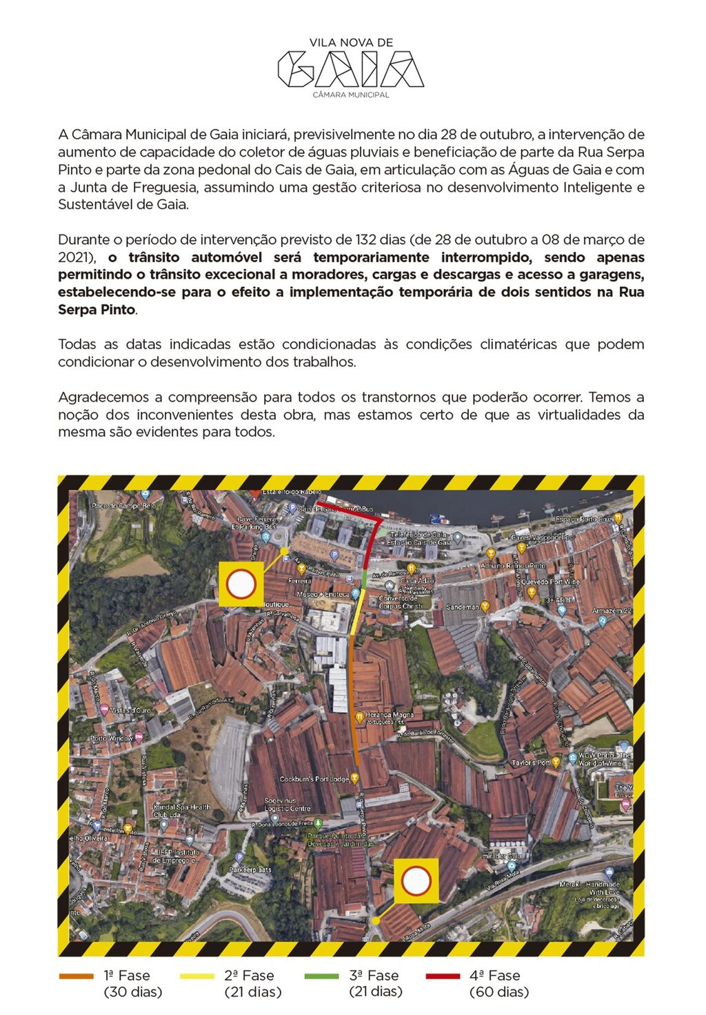 condicionamento de tr&acirc;nsito - Rua Serpa Pinto